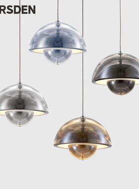 马斯登餐厅吊灯现代简约蘑菇花苞吧台单头饭厅轻奢餐吊网红吊线灯