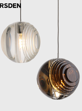 马斯登水晶玻璃现代卧室床头吊灯吧台过道玄关设计师款创意艺术灯