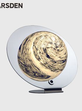 马斯登手挥调光艺术灯床头台灯卧室轻奢高级感星球氛围灯2025新款
