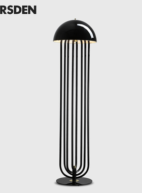马斯登北欧轻奢落地灯客厅氛围白色黑色装饰卧室书房后现代立式灯