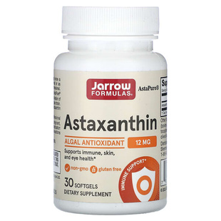 美国Jarrow Formulas astaxanthin虾青素浓缩软胶囊 12mg30粒