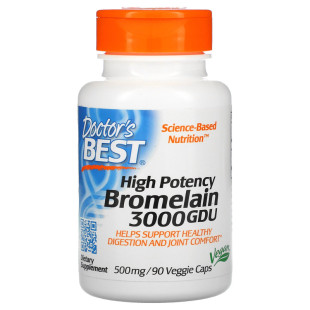 3000 Best 500mg90 Bromelain 菠萝蛋白酶 GDU 美国Doctor