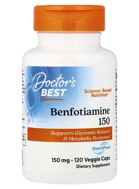 美国 Doctor s Best Benfotiamine 苯磷硫胺 150mg 120粒