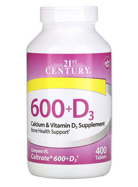 21stCenturycalcium600+D3