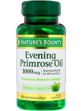 美国 自然之宝Nature s Bounty 月见草油软胶囊 1000mg60粒