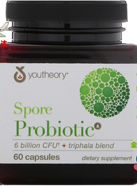 美国发货 Youtheory Spore Probiotic 孢子益生菌余甘子 60粒