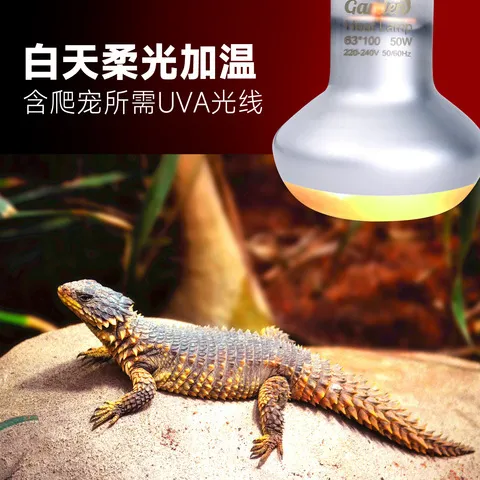 UVA爬宠设备蜥蜴鬃狮专业UVA变色龙Giangarden加热灯巨人