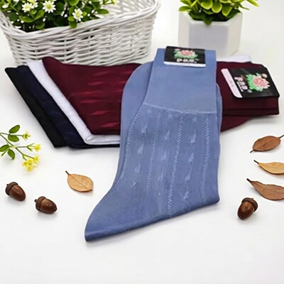 锦纶丝袜老式双底松口无骨男夏季