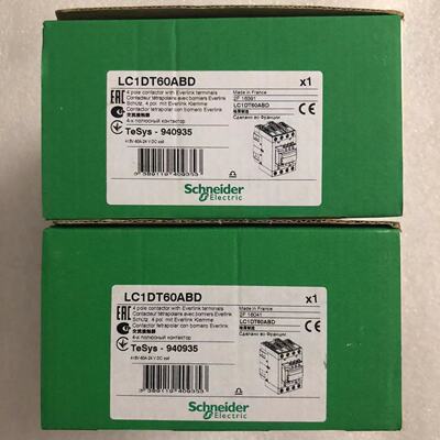 施耐德LC1DT60ABD接触器24V直流LAD4T3B原装进口LC1DT60AE7