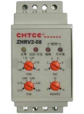 原装正品 继电器CHTCC ZHRV2-08/A380 50/60Hz 三相电压保护 断相