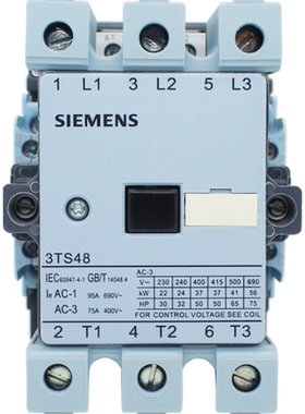 原装 西门子 接触器 3TS48 IEC 60947-4-1 AC-1 95A AC-3 75A全新