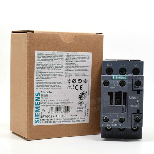 原装正品 西门子 直流接触器 DC24V 3RT6027-1BB40 全新现货