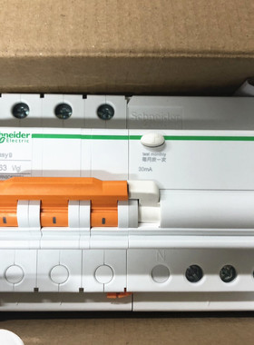 正品施耐德 EA9R 漏电保护断路器3P C63A/30mA/A类 EA9RN3C6330CA