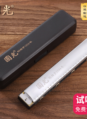 上海国光口琴24孔复音C调初学者小学生专用儿童成人28孔入门演奏