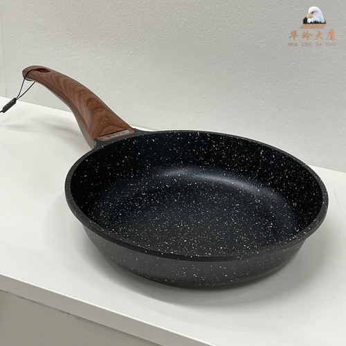 麦饭石无油烟燃气通用不粘锅锅