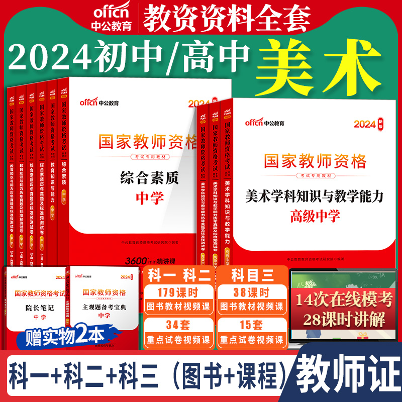 初中高中美术教资考试2024全套