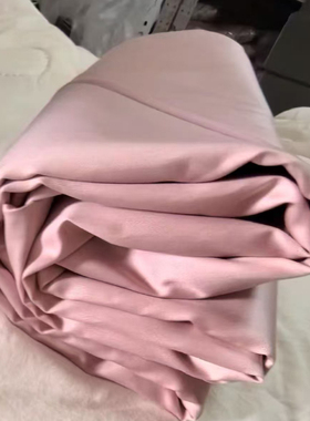 160支全棉贡缎床单100%匹马棉耦粉色245-250cm