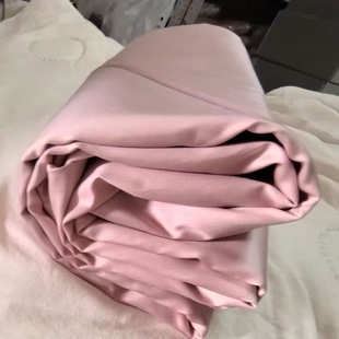 160支全棉贡缎床单100%匹马棉耦粉色245 250cm