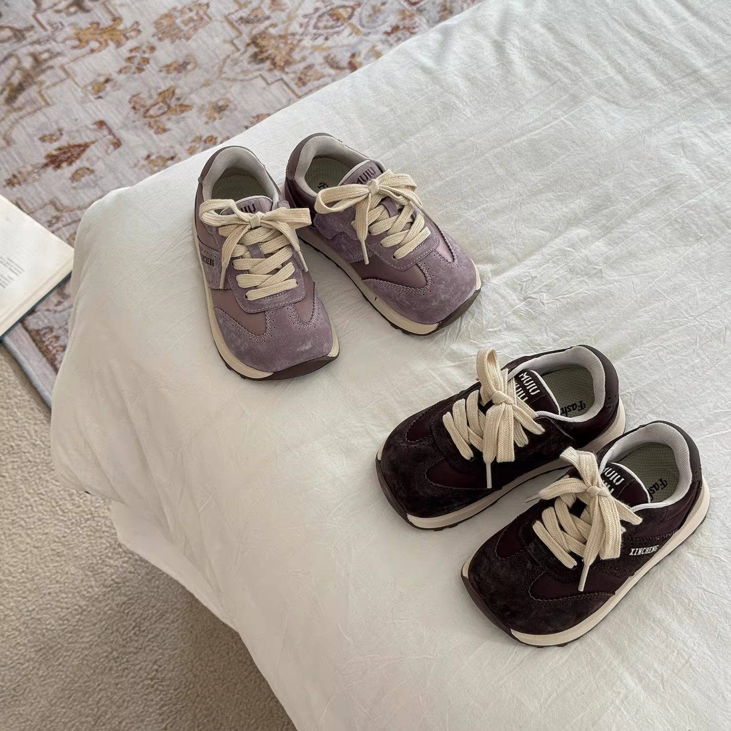 韩版儿童大头舒适阿甘运动鞋春秋德训鞋男女童学生轻便软底跑步鞋