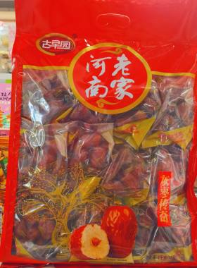 河南新郑特产零食古早园健康红枣原粒枣免洗独立小包装香甜红枣