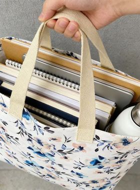 帆布包女2024新款韩版时尚超轻大容量通勤上班上课旅游尼龙单肩包