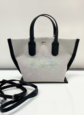 斜挎包女尼龙单肩斜挎包新款小托特包手提通勤包女士帆布包