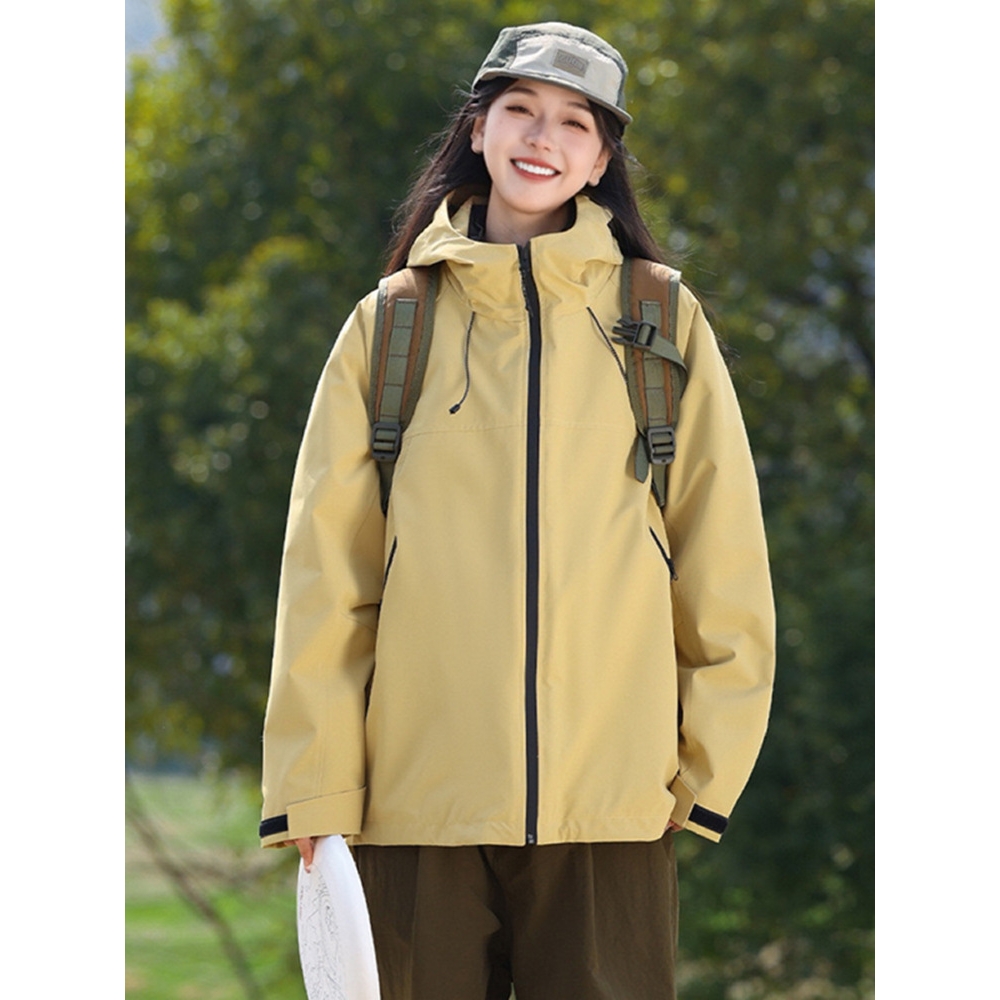 官方正品春秋新款冲锋衣女鸟家同款三合一外套单层夹克防风防水男