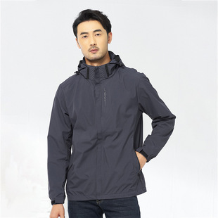 官方正品冲锋衣单层连帽防水女款防风外套男款三防登山服速干防寒