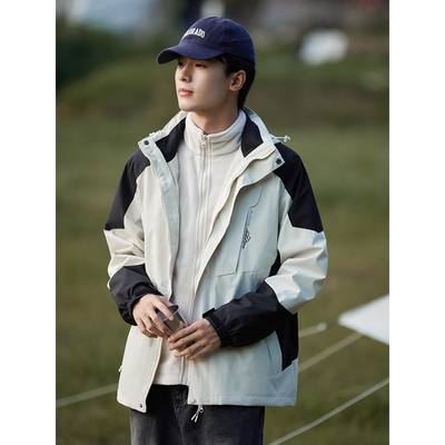 官方正品户外冲锋衣三合一可拆卸抓绒内胆女秋冬防风防水山系登山