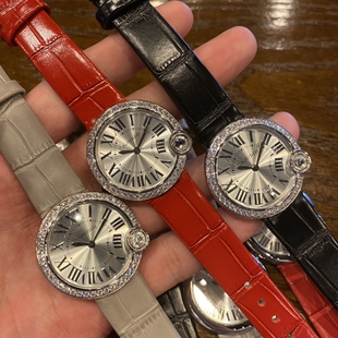 高端圆形气球表镶钻告白系列潮流百搭精钢手表简洁高贵气质带钻表