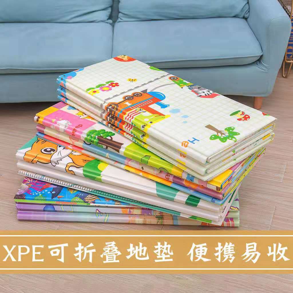 宝宝玩具折叠爬行垫防水隔冷加大加厚婴儿爬爬垫室内游戏地垫拼接