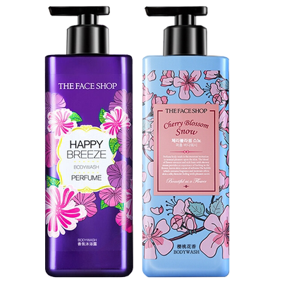 菲诗小铺LG香水沐浴露浪漫邂逅樱桃花香保湿花香留香氛体乳露套装