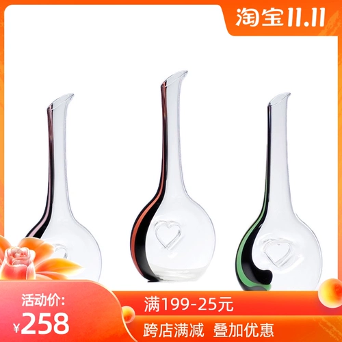 Высококлассный декантер для вина, галстук-бабочка в форме сердца, диспенсер для вина для домашнего использования, карманная фляжка, легкий роскошный стиль