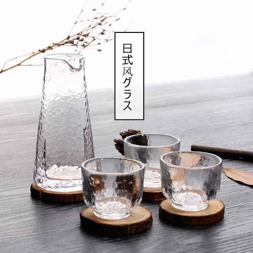 日式风玻璃酒具套装一口杯