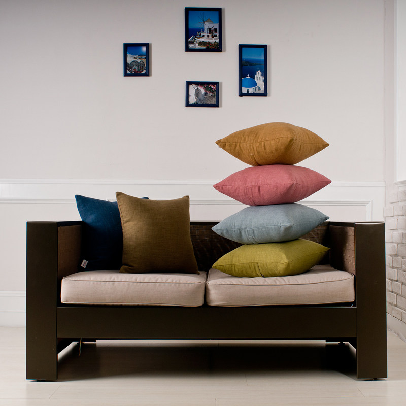 棉麻风格纯色靠枕沙发抱枕靠垫套子床头靠背腰枕含芯在类目 居家布艺, 靠垫/抱枕中 - 来自Buy2taobao.com提供专业的淘宝代购服务