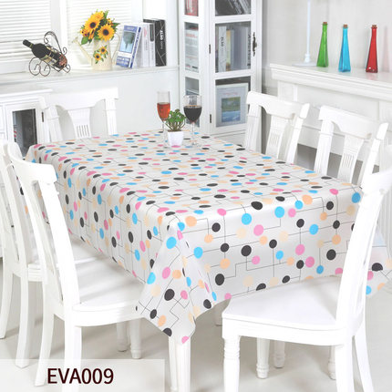 竹月阁环保桌布防水免洗EVA台布防油餐桌布桌垫几乎无味