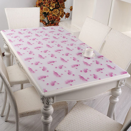 软质玻璃PVC防水防烫防油免洗餐桌布透明台布磨砂茶几垫水晶板