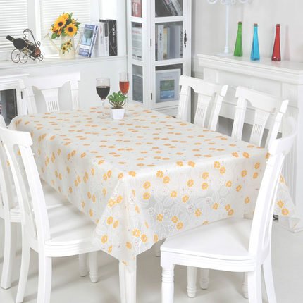 [抢]田园桌布防水布艺免洗塑料餐桌布PVC桌垫台布防油