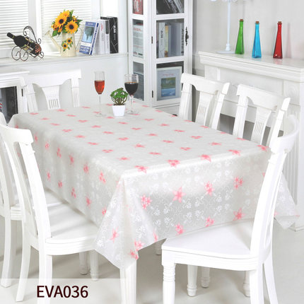 竹月阁环保桌布防水免洗EVA台布防油餐桌布桌垫几乎无味