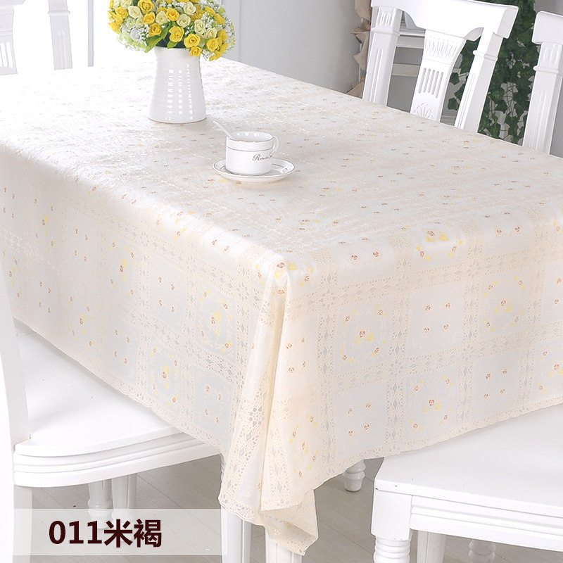 PVC田园桌布防水免洗塑料布艺餐桌布软玻璃台布防油桌垫茶几垫