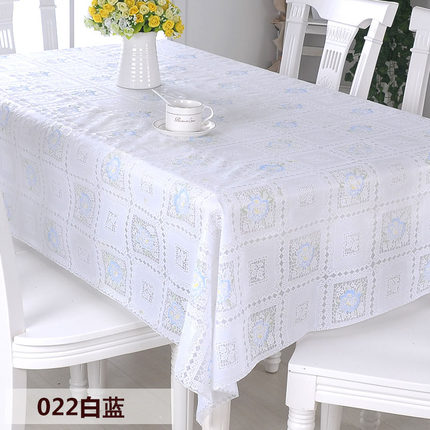 PVC田园桌布防水免洗塑料布艺餐桌布软玻璃台布防油桌垫茶几垫