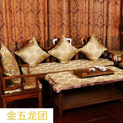 竹月阁红木沙发垫坐垫中式布艺沙发坐垫实木沙发垫含芯加厚可定做