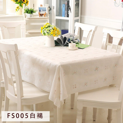 PVC田园桌布防水免洗塑料布艺餐桌布软玻璃台布防油桌垫茶几垫