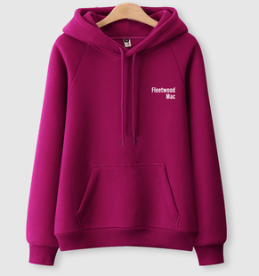 外套ins潮 红色宽松连帽薄款 韩国加绒加厚卫衣女2021秋冬新款 韩版