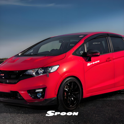 适用于SPOON改装贴纸车贴叶子板