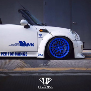 LibertyWalk LB WORKS汽车叶子板车侧门个性改装反光贴纸拉花