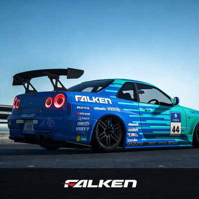 FALKEN车身改装拉花赞助商