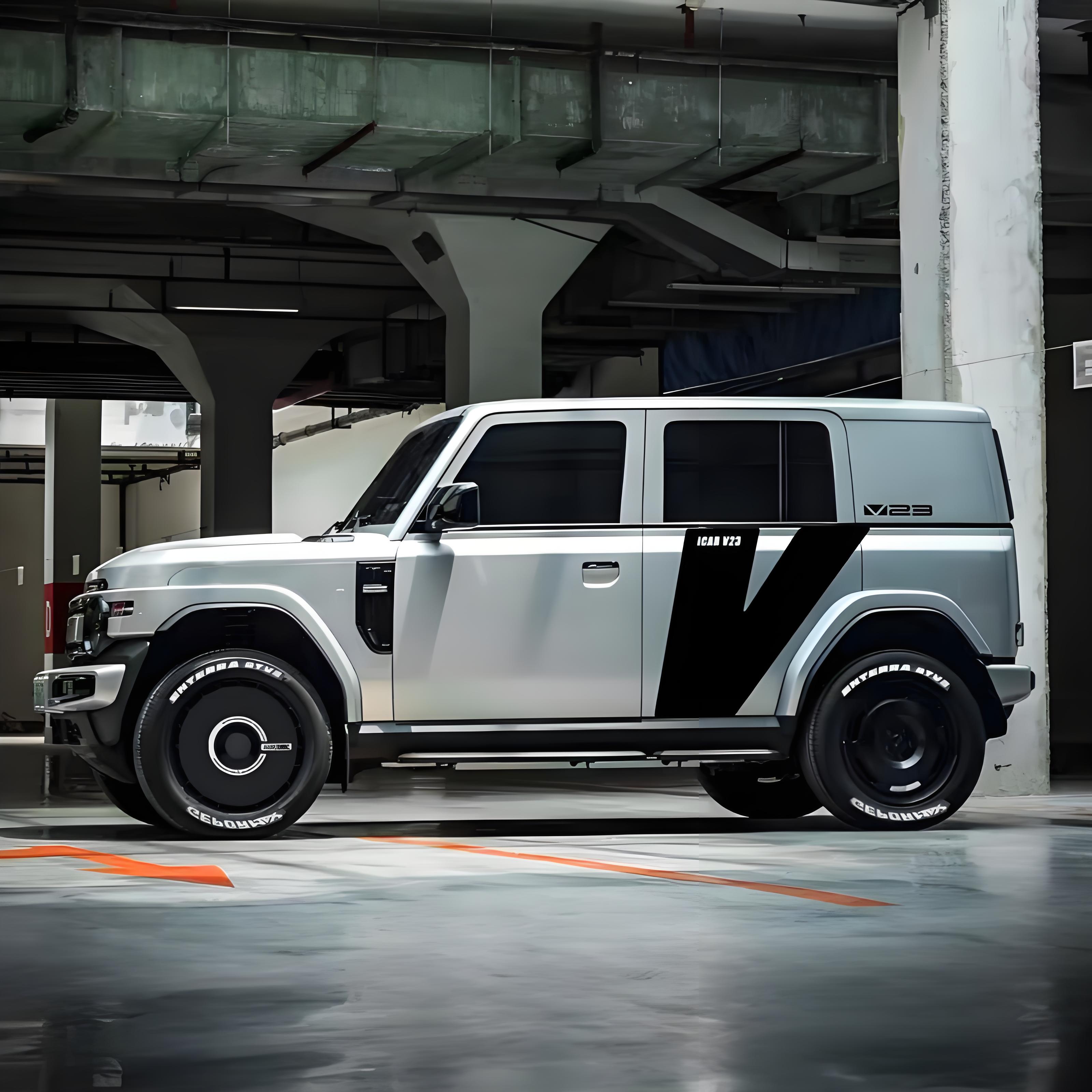 适用于ICARV23车贴拉花icar03