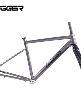 DAGGER铝合金砾石公路车架瓜车gravel车架碳纤维桶轴前叉内走线架