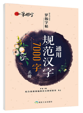 【满15元包邮】一笔好字 通用规范汉字7000字正楷 著名书法家罗杨字帖配合优选部编版语文教材使用人教RJ版写字课课练同步字帖